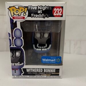 Funko Pop Withered Bonnie Figure #232 Black & Blue Walmart Exclusive Collectable